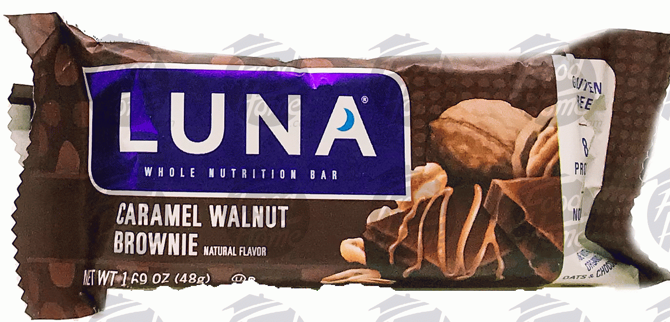 Luna  caramel walnut brownie nutrition bar, wrapper Full-Size Picture